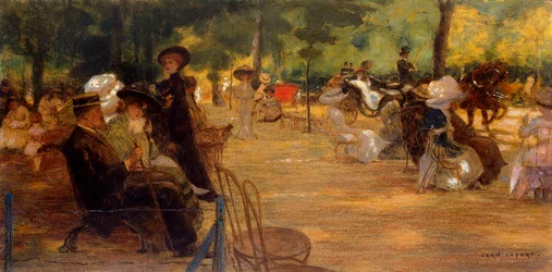 Un rassemblement élégant au Bois de Boulogne