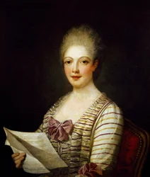 Portrait de Lucrezia Aguiari dite La Bastardella, soprano italienne