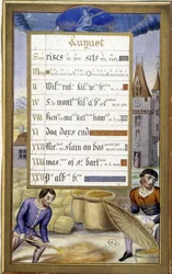 La moisson (signe de la Vierge) - fac-similé des Heures d