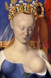 (Détail) de La Vierge allaitante représentée comme Agnès Sorel (d