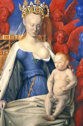 La Vierge allaitante en manteau d