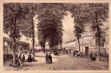 Vue des Jardins des Plantes, publiée par Auguste Bry
