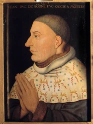 Portrait de Jean sans Peur, duc de Bourgogne. Peinture attribuée à Jean Malouel