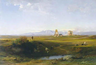 Une vue de la campagne romaine