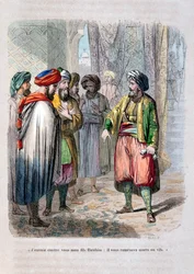 Muhammad Ali envoyant son fils Ibrahim Pacha pour réprimer la révolte saoudienne, 1811-1818
