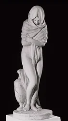 Hiver, ou La Femme Frileuse (marbre)