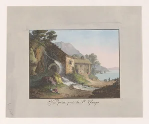 Moulin à eau au bord du Lac Léman