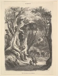 Vue dans la forêt de Morvan, 1837-66
