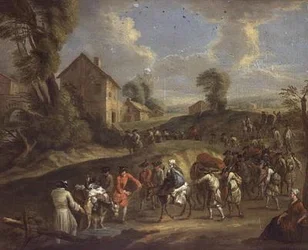 Infanterie en marche