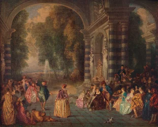 Les Plaisirs du Bal Le Bal Champêtre, vers 1717