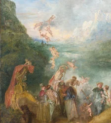 Pèlerinage à Cythère Embarquement pour Cythère (détail) : Putti, 1717