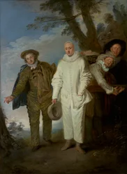 Les Comédiens italiens, vers 1720