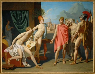 Achille accueille les ambassadeurs d