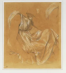 Etude de draperie d