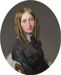 French: Portrait de Madame Frédéric de Reiset Augustine-Modeste-Hortense Reiset