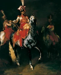 Trompettiste à cheval de la garde impériale de Napoléon