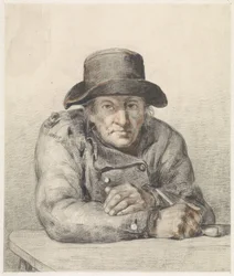 Vieil homme avec une pipe