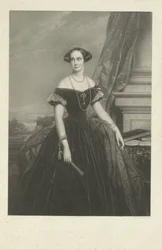 Portrait de Louisa Aug. Wilh. Amalia de Prusse, épouse du Prince Frédéric