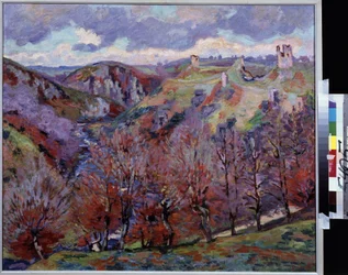 Paysage aux ruines