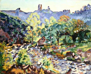 Ruines du château, Crozant, vers 1905