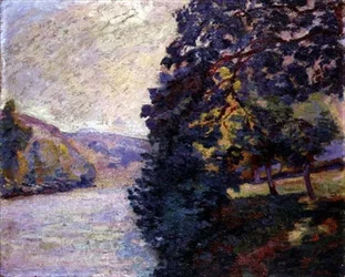 Lever de soleil à Crozant, Bretagne, vers 1916