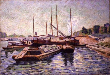 La Seine à Charenton-le-Pont, vers 1885