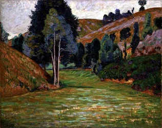 Vallée à Pontgibaud, vers 1890