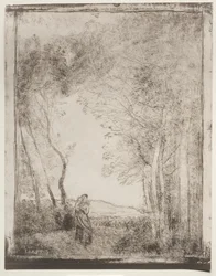 Une jeune mère à l