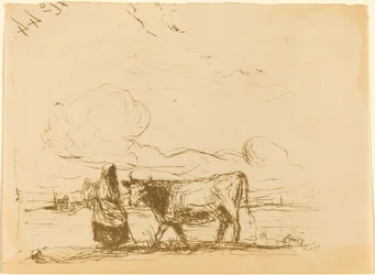 La vache et sa gardienne