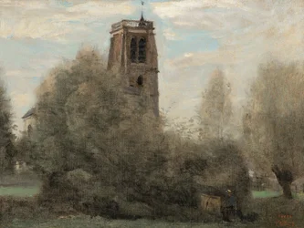 Crécy-en-Brie, clocher du village (Clocher de Saint Georges)
