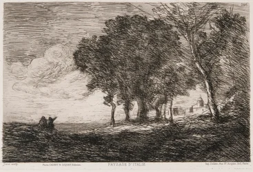 Paysage italien, vers 1865