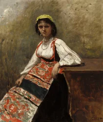 Femme italienne La Morieri, vers 1872