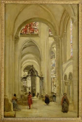 La cathedrale de Sens, vue de l