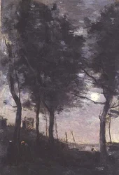 Clair de lune au bord de la mer