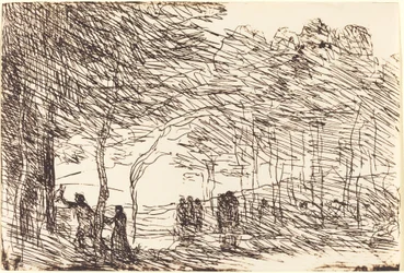 Orphée entraînant Eurydice