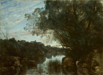 Souvenir des environs du lac de Nemi, 1865