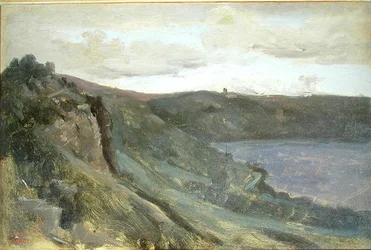 Les Rives du Tibre, entourées de collines, c.1825-27