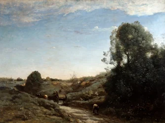 La charrette à cheval, souvenir de Marcoussis près de Montlhéry