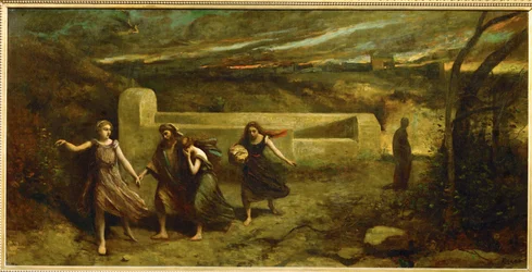 La destruction de Sodome (huile sur toile)