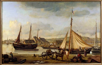 Le port de Rouen en 1834 Peinture par Camille Corot 1834 Rouen, Musée des Beaux-Arts