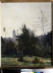 Vue du château de Pierrefonds dans l
