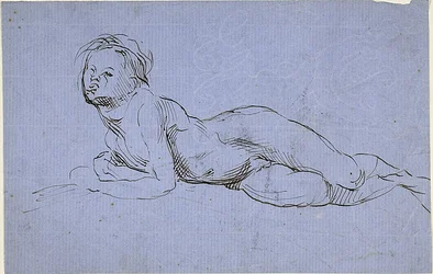 Jeune garçon allongé