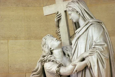 Marie-Antoinette (1755-93) tenue par la Religion, 1825