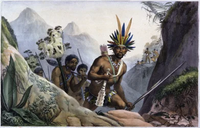 Brésil : tribu indienne de montagne