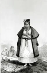 Femmes Gouaranis allant à la messe le dimanche, de 