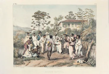 Groupe de danseurs noirs, illustration de 