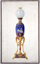Design pour une lampe en porcelaine