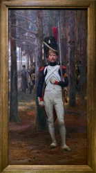 Le factionnaire, vers 1900