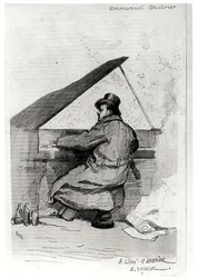 Alexis Emmanuel Chabrier (1841-94) au piano, gravé par Florian