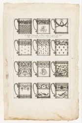 Designs pour tasses à chocolat, planche 1 du 1er Cahier d